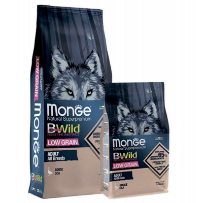 Monge dog BWild Low Grain м'ясо гусака 2.5 кг