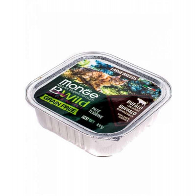 Monge cat BWild Grain free WET буйвол (для котів великих порід з 2-х місяців) 100гр*39шт