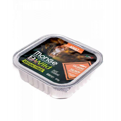 Monge cat BWild Grain free WET Adult лосось з овочами 100гр*39шт