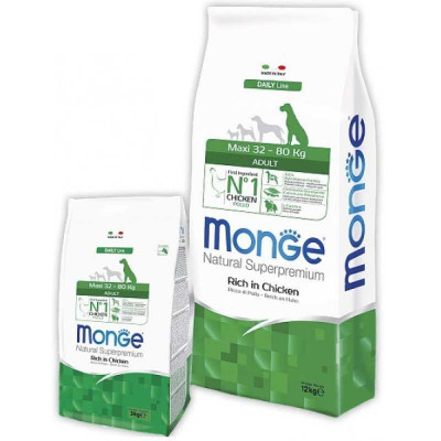 Monge dog Maxi Adult курка з рисом 3 кг