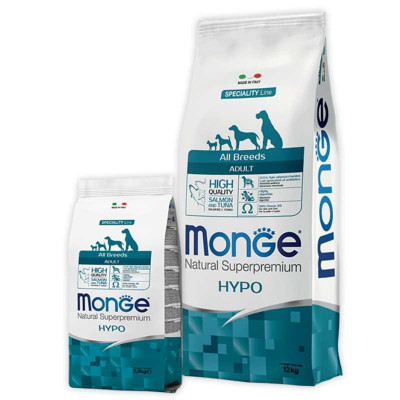 Monge dog All breeds Hypoallergenic лосось з тунцем 15 кг