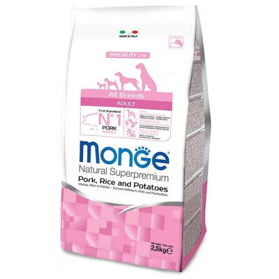 Monge dog  All breeds Adult свинина, рис та картопля 2.5 кг