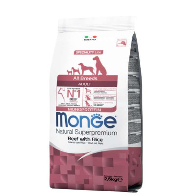 Monge dog All breeds Adult яловичина з рисом 2.5 кг