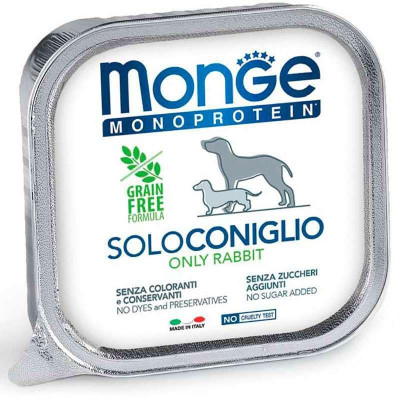 Monge dog SOLO 100% кролик 150гр*24шт