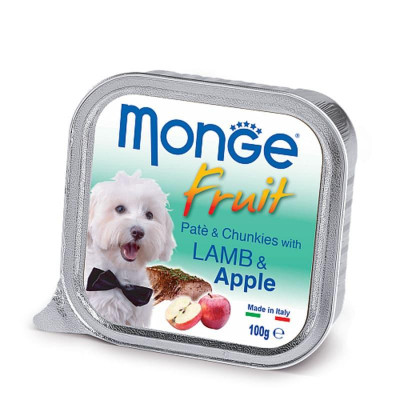 Monge dog FRUIT з ягням та яблуком  100гр*32шт