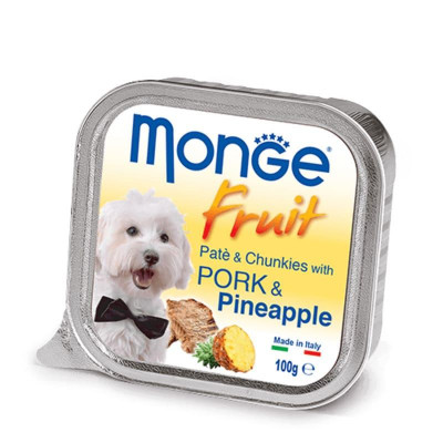 Monge dog FRUIT зі свининою та ананасом  100гр*32шт