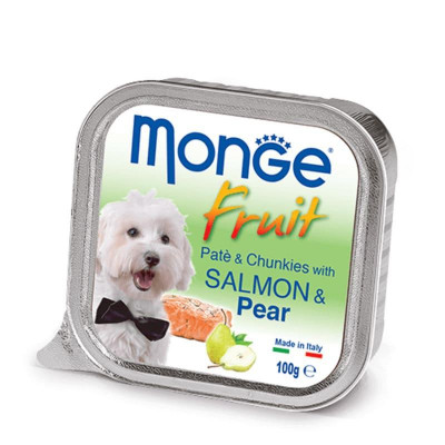 Monge dog FRUIT з лососем та грушею  100гр*32шт