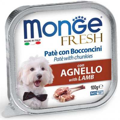 Monge dog Fresh з ягням  100гр*34шт