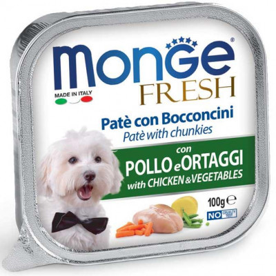 Monge dog Fresh з куркою та овочами  100гр*34шт