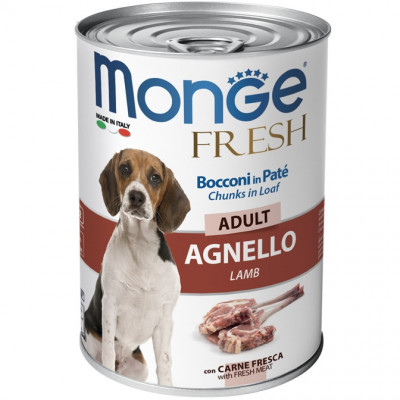 Monge dog Fresh з ягням  400 гр