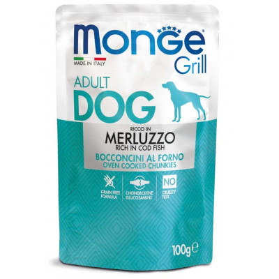 Monge dog GRILL з тріскою 100гр*24шт