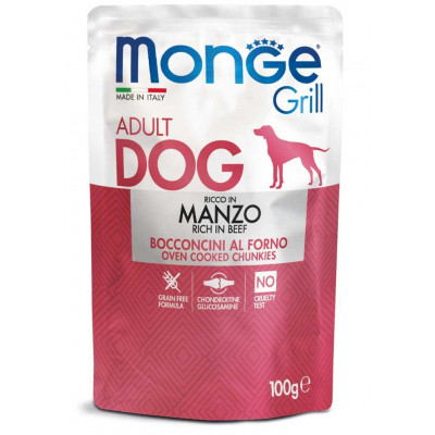 Monge dog GRILL з яловичиною  100гр*24шт