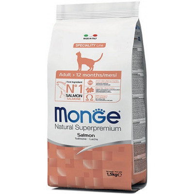 Monge cat  Adult з лососем 400 гр