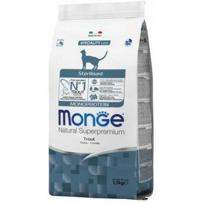 Monge cat  Monoprotein Sterilised з фореллю 10 кг