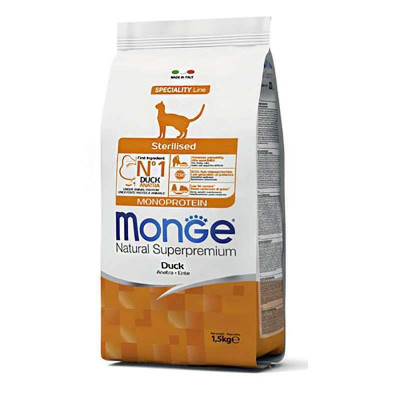 Monge cat  Sterilised з качкою 10 кг