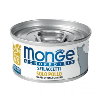 Monge cat MONOPROTEIN м'ясні пластівці курка 80гр*24шт