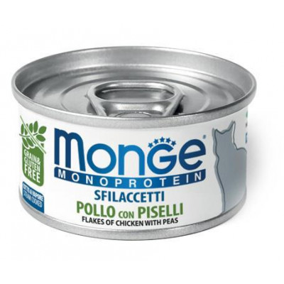 Monge cat MONOPROTEIN м'ясні пластівці кролик 80гр*24шт