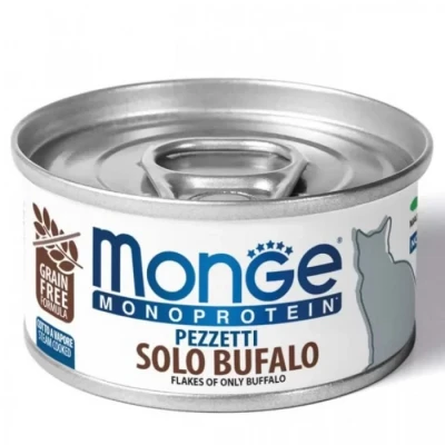 Monge cat MONOPROTEIN м'ясні пластівці буйвол 80гр*24шт