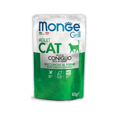 Monge cat GRILL Adult кролик 85гр*28шт