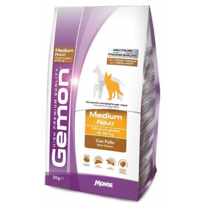 Gemon dog Medium Adult курка з рисом  3 кг