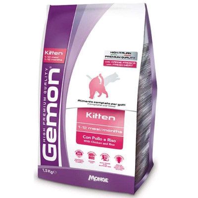 Gemon cat Kitten  курка з рисом 400 гр