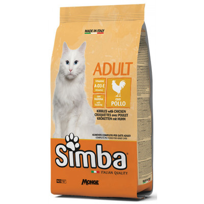 Сухой корм для кошек Simba cat курица 20 кг