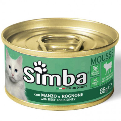 Simba cat wet телятина 85гр*24шт