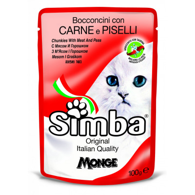 Simba cat wet м'ясний 100гр*24шт