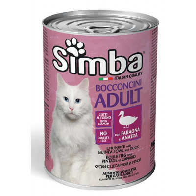 Simba cat wet цесарка з качкою 415 гр