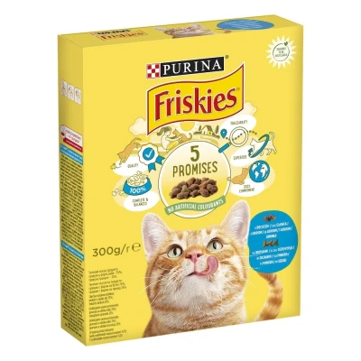 Сухий корм Friskies для кішок із лососем і овочами 300 г