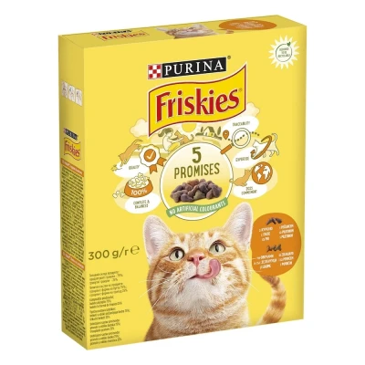Сухий корм Friskies для кішок з куркою та овочами 300 г