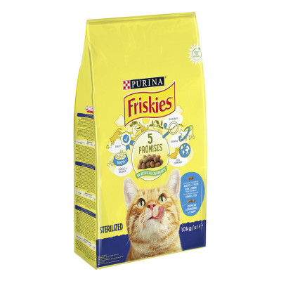 Сухий корм Friskies Sterilized для стерилізованих кішок, з лососем і овочами 270 г