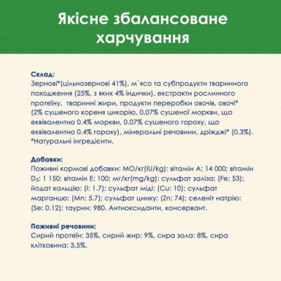 Сухий корм Purina Cat Chow Special Care Sterelized Cat Turkey для стерилізованих котів з індичкою 1,5 кг