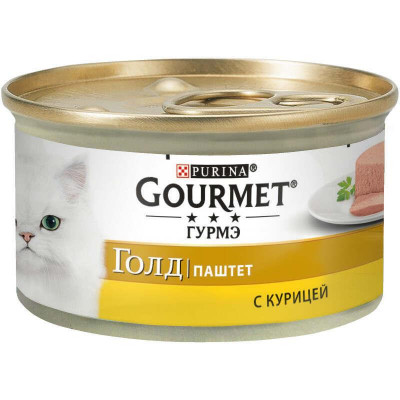 Gourmet Gold (Гурме Голд) консерви для кішок паштет із куркою 85 г*12шт