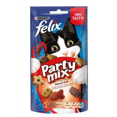 Лакомство для котів Felix Party Mix Grill Mix Фелікс Гріль Мікс 60гр*8шт