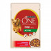Вологий корм Purina One Mini Active для активних собак з гів'ядиною, картоплею і морквою в підливі 100гр*20шт