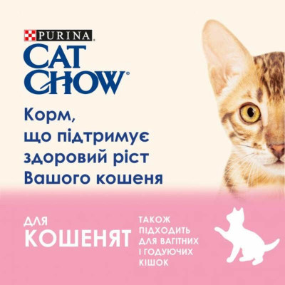 Вологий корм Purina Cat Chow (Кет Чау) для кошенят, з ягням і цукіні, шматочки в желе 85 г*26 шт.