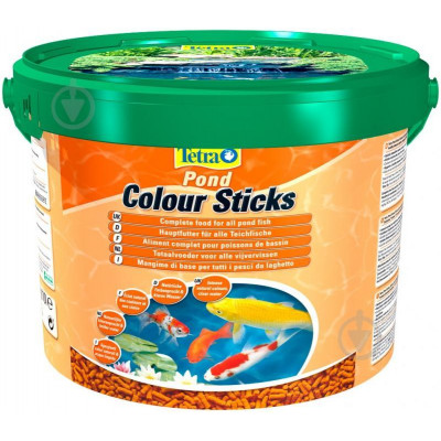 Сухий Корм для риб Tetra Pond Color Sticks плавальні гранули для забарвлення 10 л