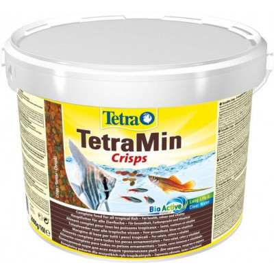 Сухий Корм TetraMin Crisps для тропічних акваріумних риб у чипсах 10 л