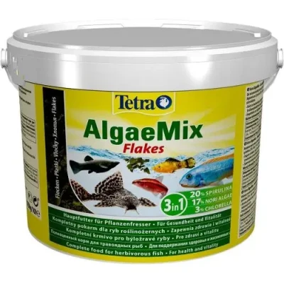 Сухий Корм Tetra Algae Mix пластівці для травоїдних риб 10 л