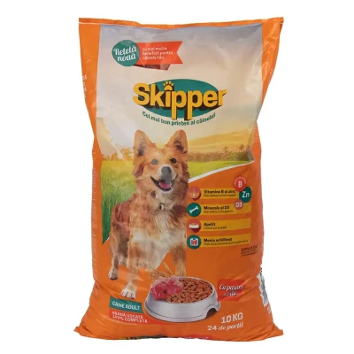 Сухий корм для собак SKIPPER з куркою та яловичиною 3 кг