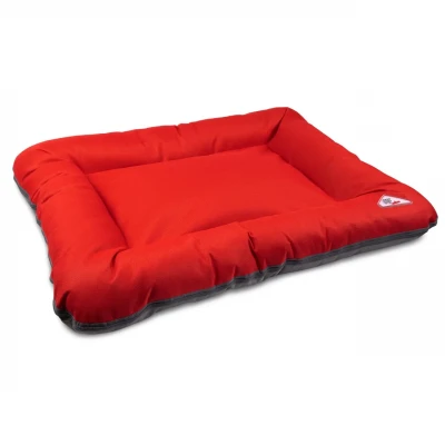 Лежак Pet Fashion «Askold» 4 червоно-сірий 80 x 60 x 13 см