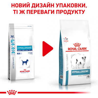 Корм для дорослих собак ROYAL CANIN HYPOALLERGENIC SMALL DOG 1 кг