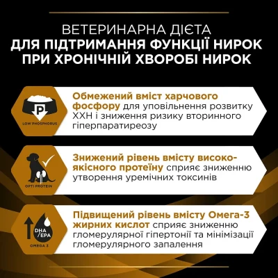Сухий корм для собак, при захворюваннях нирок Pro Plan Veterinary Diets NF Renal Function 1.5 кг