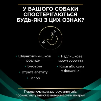 Сухий корм для собак, при захворюваннях шлунково-кишеного тракту Pro Plan Veterinary Gastrointstina 1.5 кг