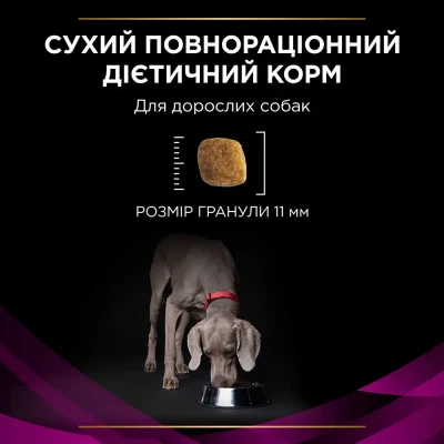 Сухий корм для собак при захворюваннях сечівних шляхів Pro Plan Veterinary Diets Urinary 1,5 кг