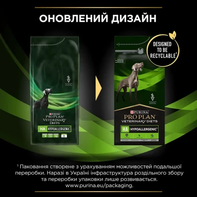 Сухий корм для собак при харчовій алергії Pro Plan Veterinary Diets Hypoallergenic 1,3 кг
