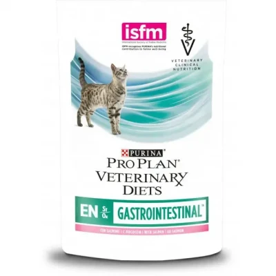 Вологий корм для котів при захворюваннях шлунково-кишеного тракту Pro Plan Veterinary 85г*10шт лосось