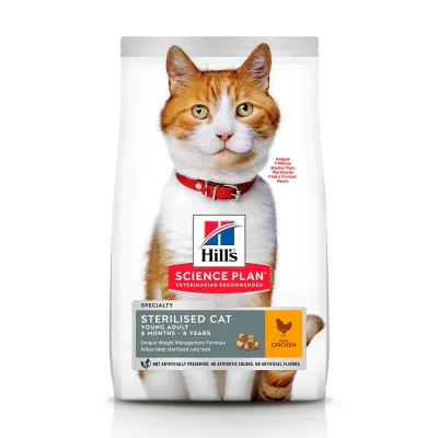 Сухий корм для стерилізованих кішок Hills Prescription Dieet Feline Adult Young Sterilised Cat 10 кг (курка)