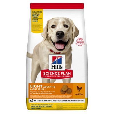 Сухий корм для дорослих собак великих порід з понад вагою Hills Science Plant Adult Large Breed Light 14 кг